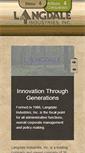 Mobile Screenshot of langdaleindustries.com