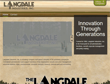 Tablet Screenshot of langdaleindustries.com